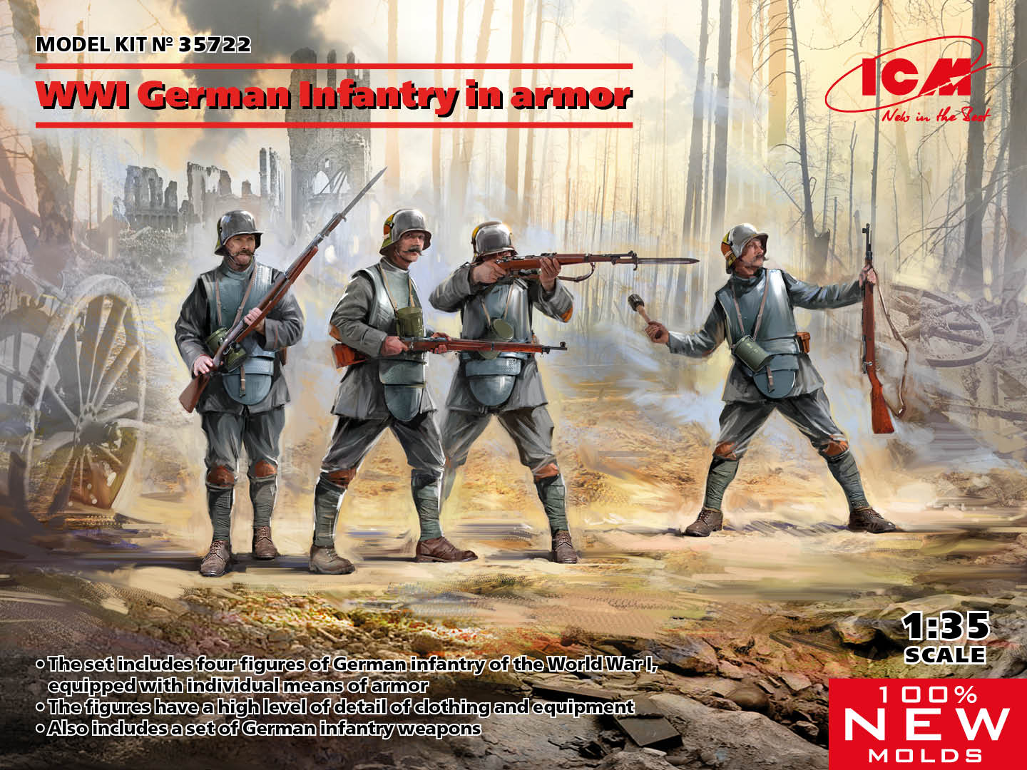 1/35 WWI German Infantry in Armor