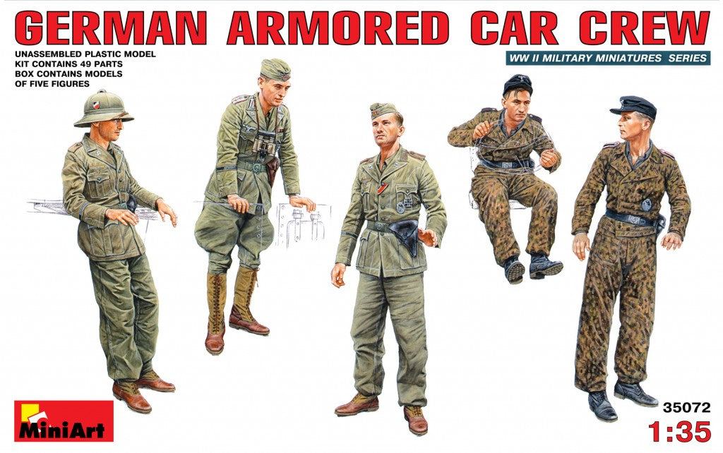 1/35 GERMAN ARMOURED CAR CREW