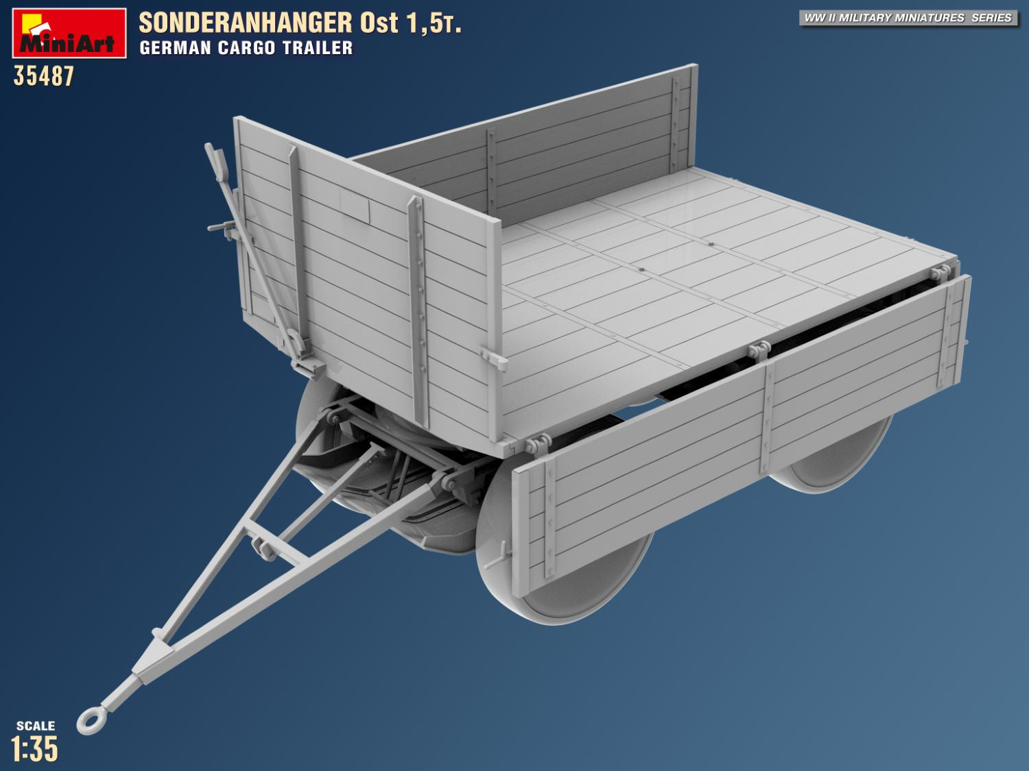1/35 Sonderanhanger Ost 1,5t. German Cargo Trailer