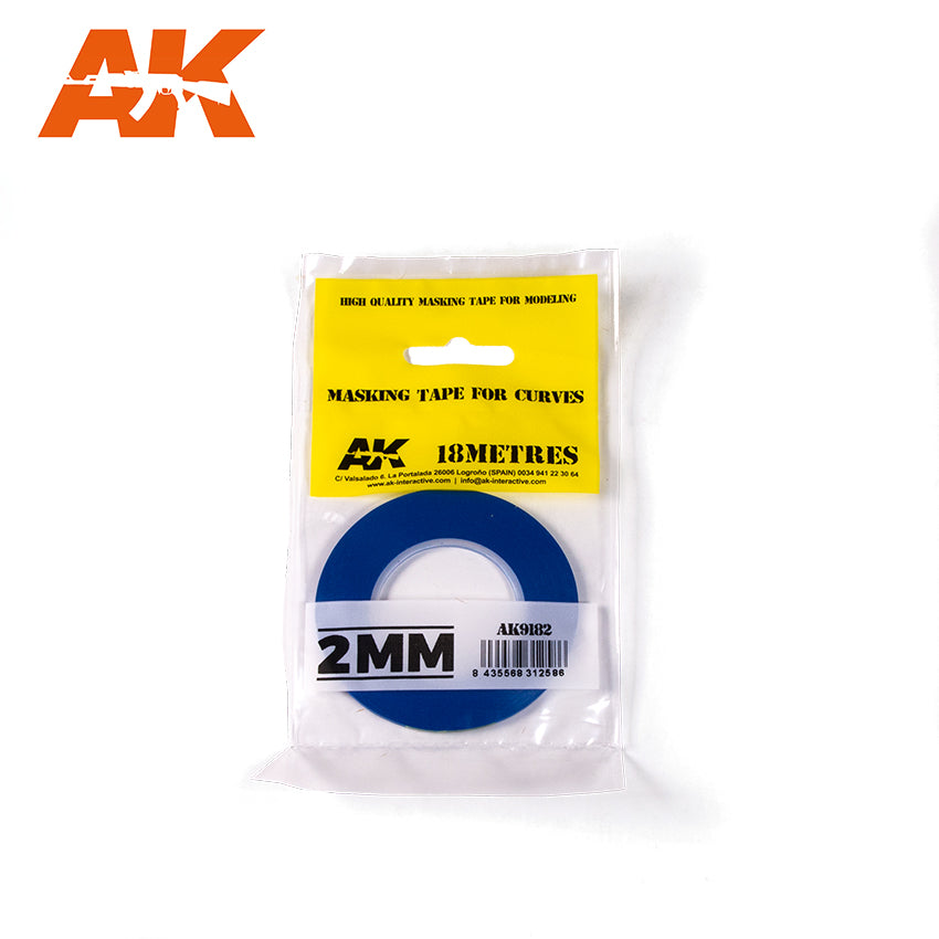 Blue masking Tape for curves 2mm