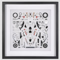 Quadro Moto Yamaha YZR 50° Valencia