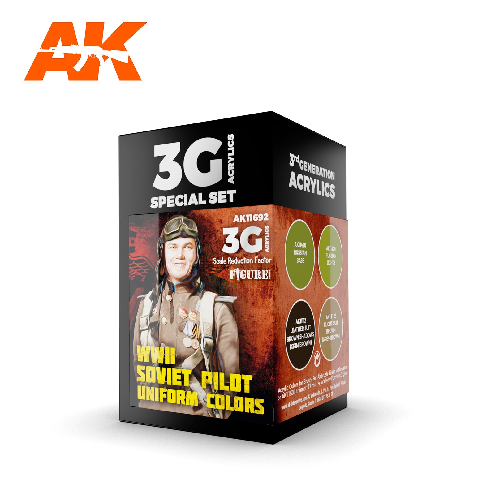 WWII Soviet Uniform Colors SET 3G