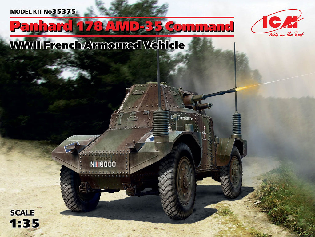 1/35 Panhard 178 AMD-35 Command, WWII French Armoured Vehicle
