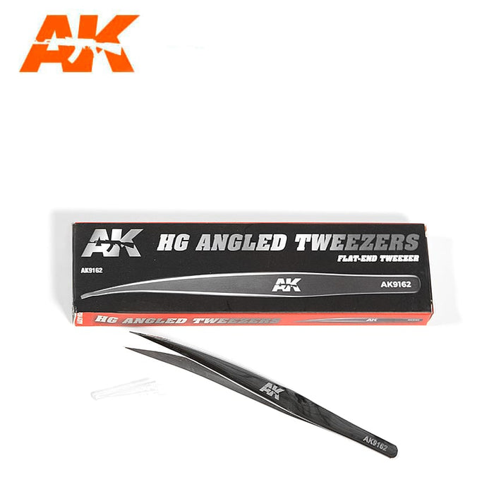 HG Angled Tweezers 02 (Flat-End)