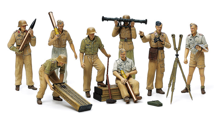 1/35 German Artillery Crew Set Africa Corps Luftwaffe