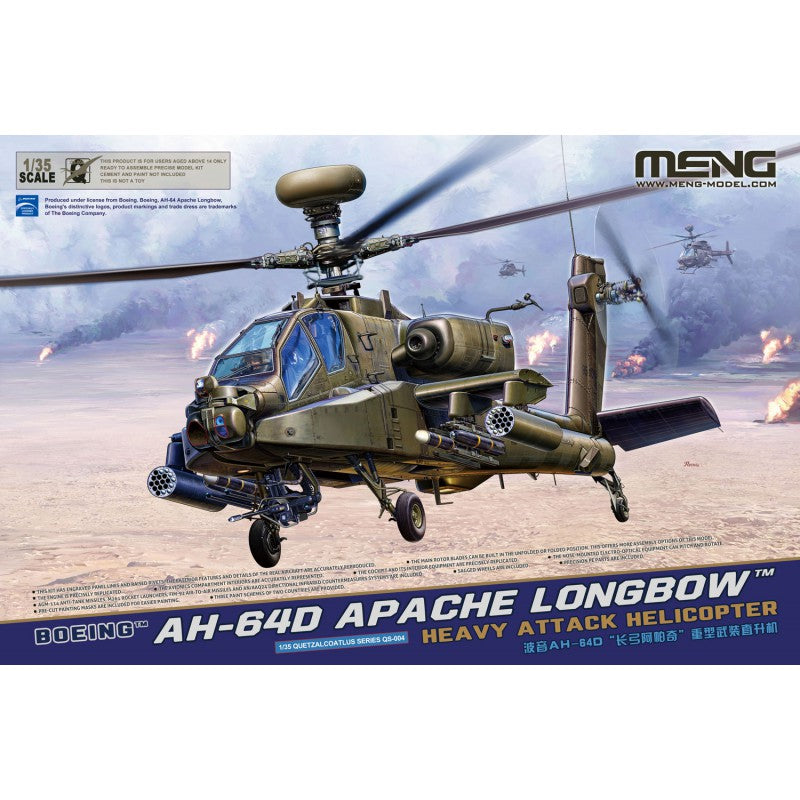 1/35ÿBoeing AH-64D Apache Longbow Heavy Attack Helicopter