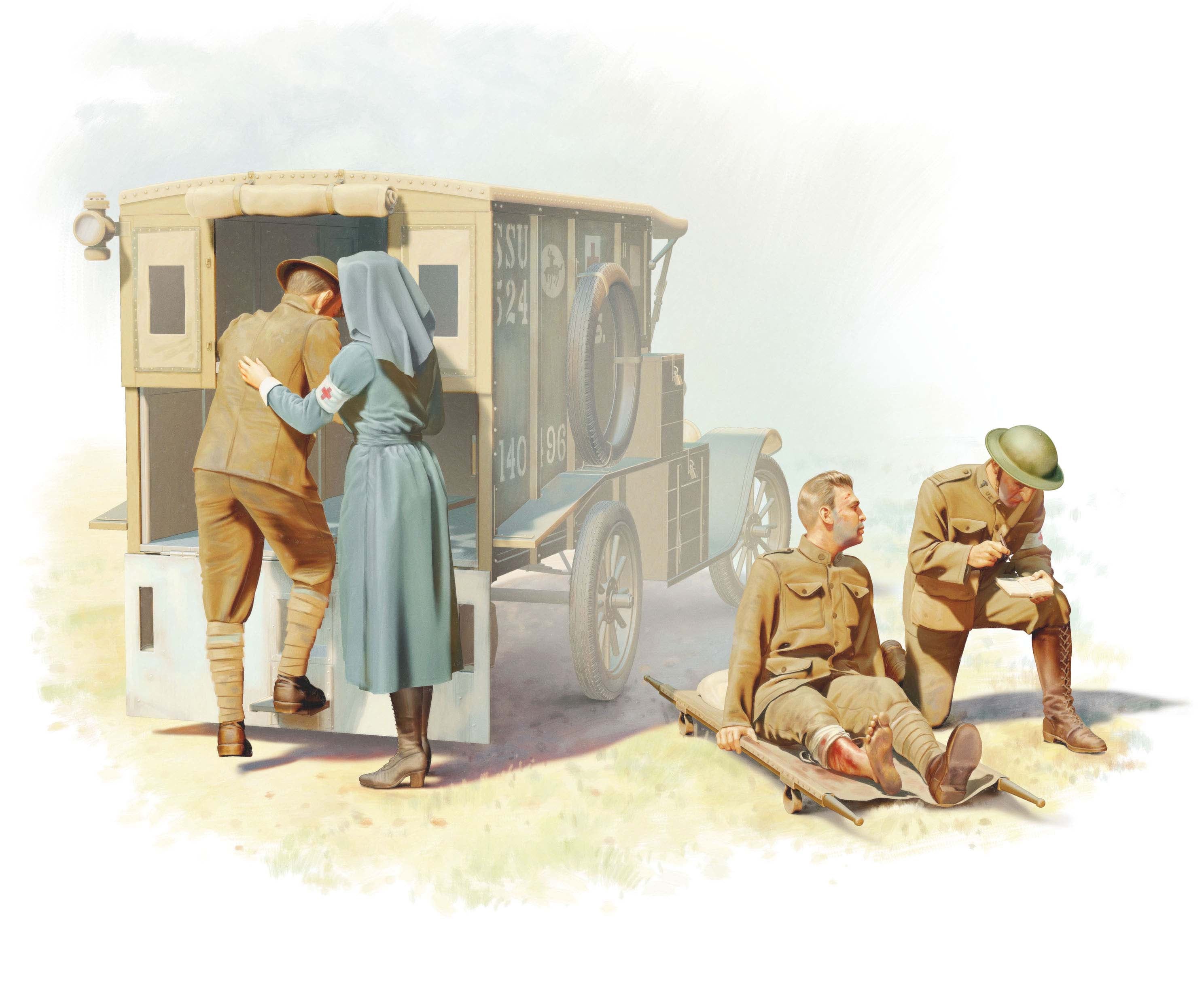 1/35 WWI US Medical Personnel (4 figures)