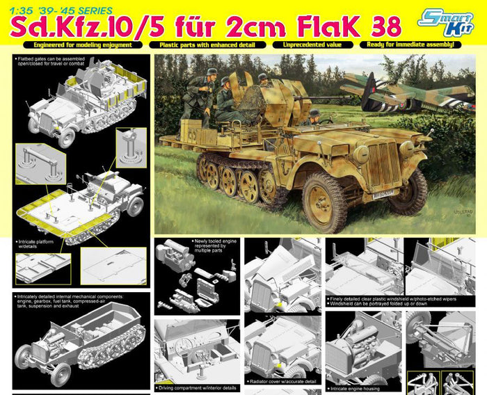1/35 Sd.Kfz.10/5 fur 2cm FlaK 38