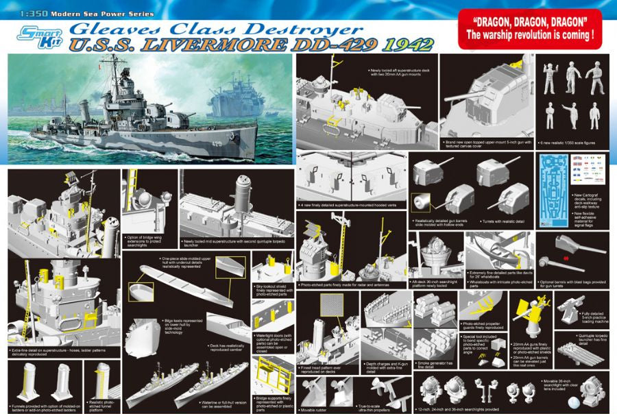1/350 U.S.S. Livermore DD-429 1942 - immagine 2