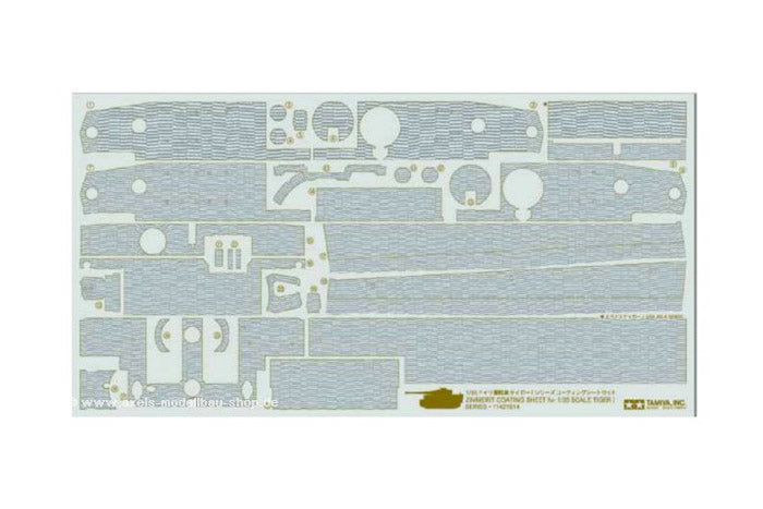 1/35 Zimmerit Coating Sheet Tiger I MId-Late Production