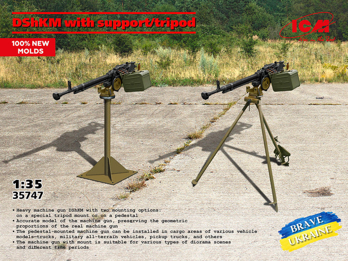1/35 DShKM with support/tripod (100% new molds)
