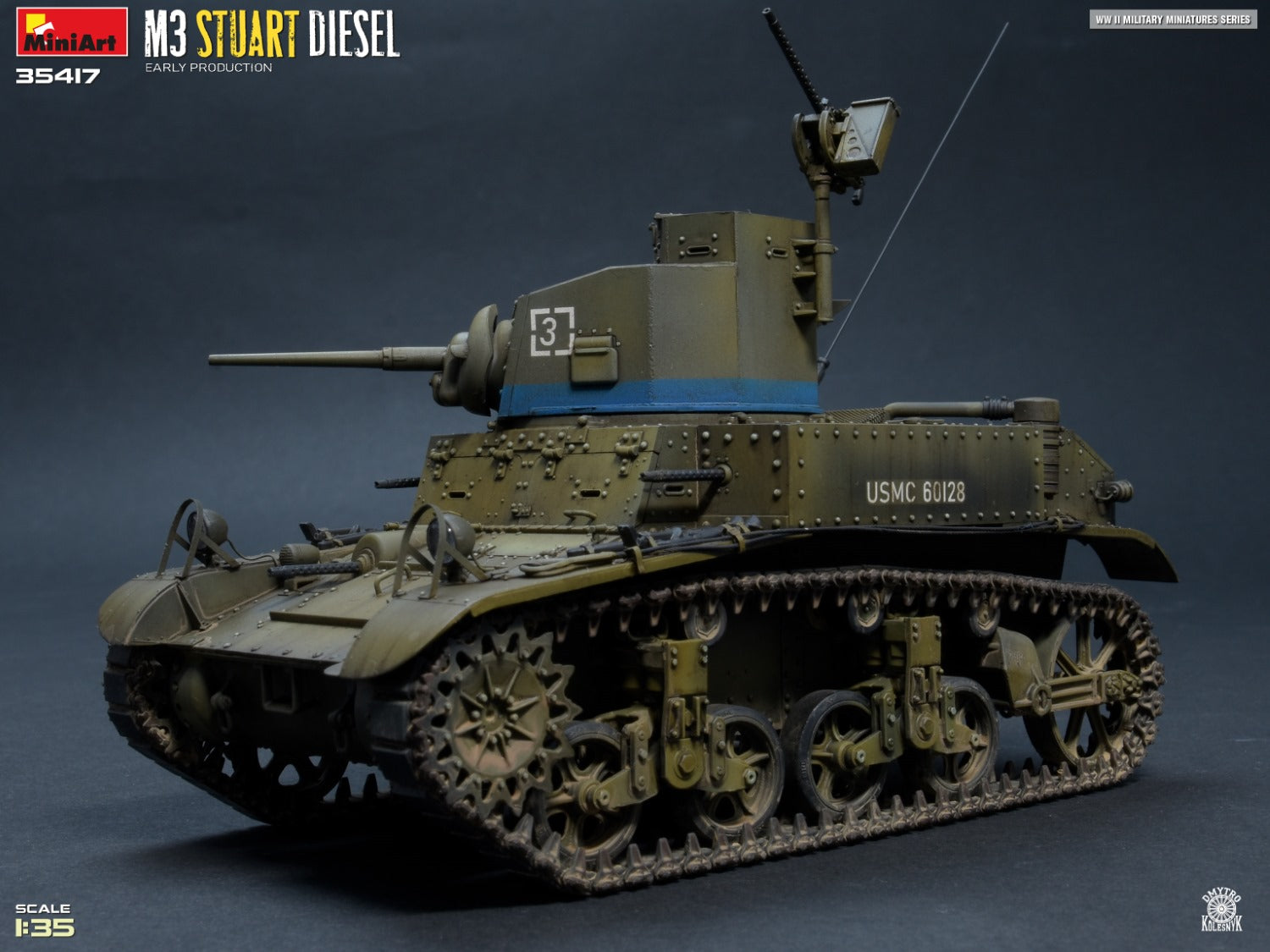 1/35 M3 Stuart Diesel Early Production