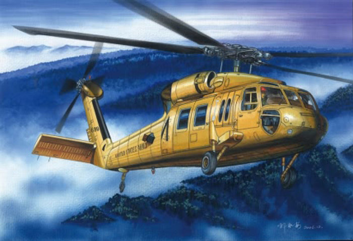1/72 American UH-60A ''Blackhawk'' helicopter
