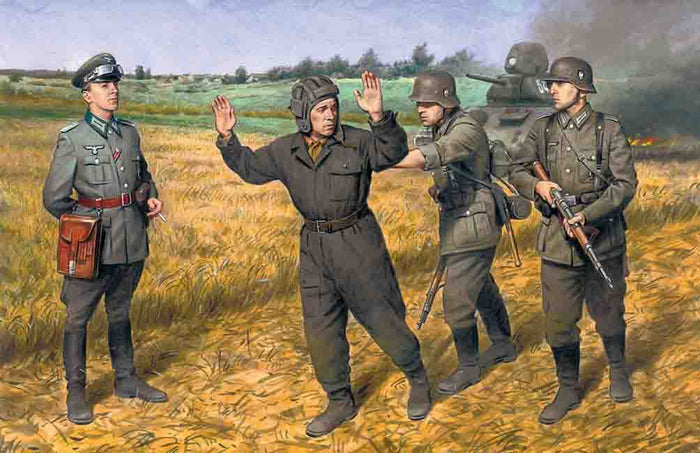 1/35 Barbarossa operation June 221941 4 figures - 1 german officer 2 ger