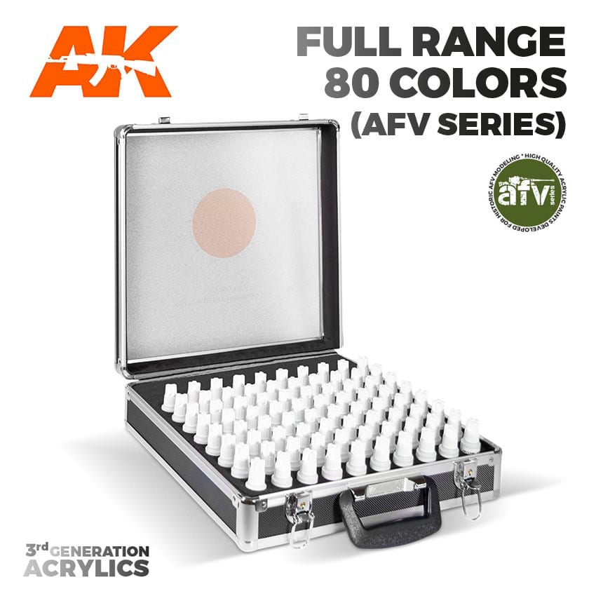 Briefcase 80 Colors Acylics 3 Gen - Afv Series