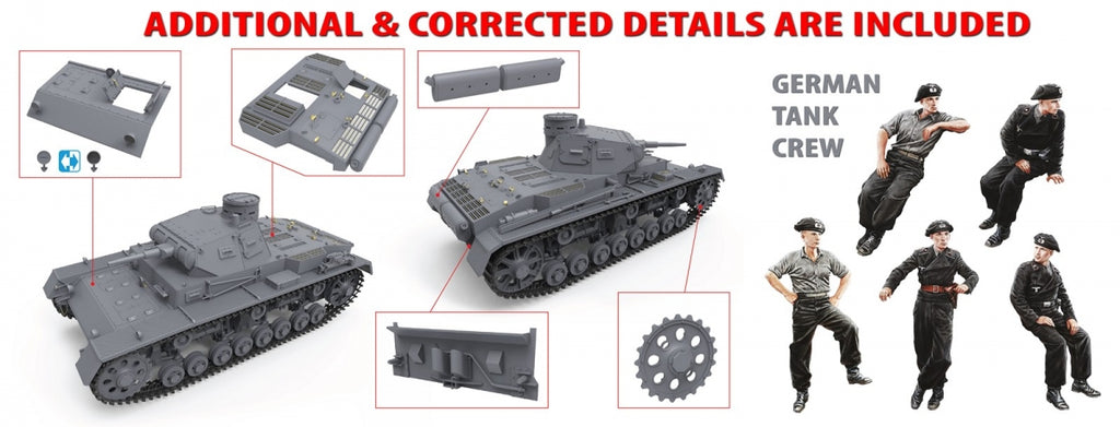 1/35 Pz.Kpfw.3 Ausf.B w/Crew