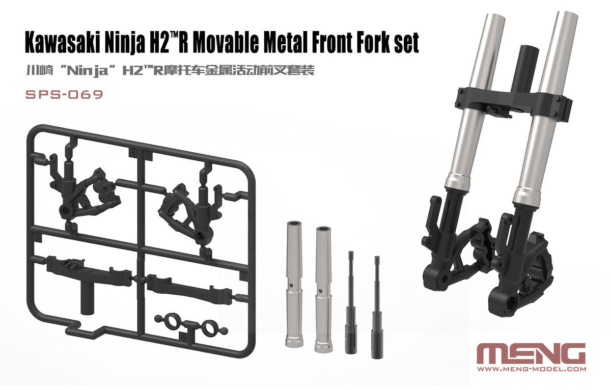 1/9 Kawasaki Ninja H2(TM)R Movable Metal Front Fork Set
