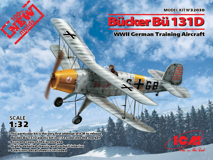 1/32 Bücker Bü 131D WWII German Training Aircraft