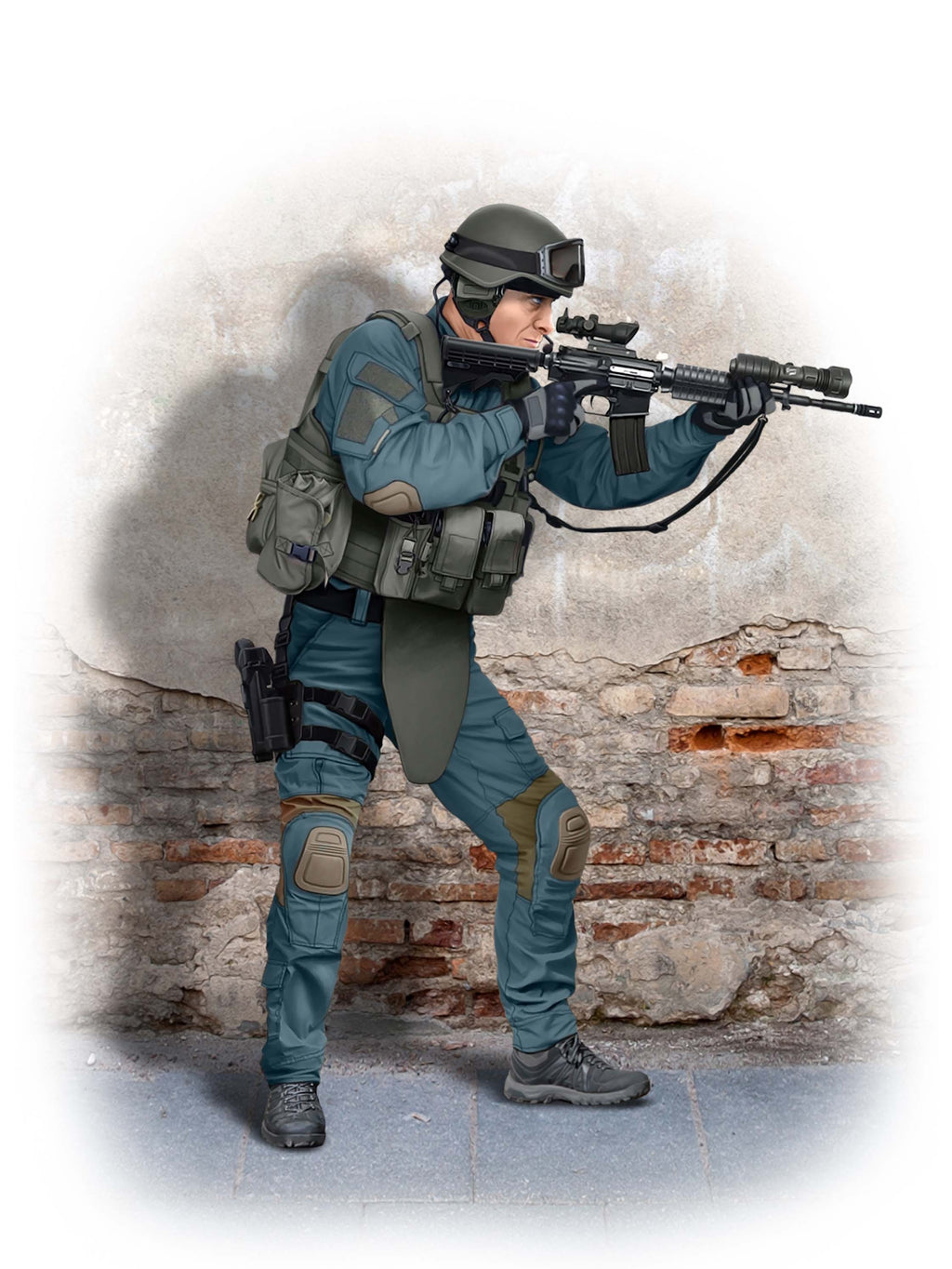 1/24 S.W.A.T. Team Fighter  (100% new molds)