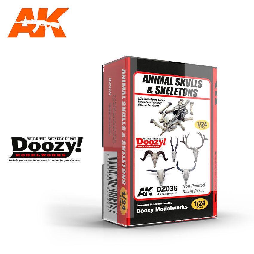 DOOZY! 1/24  ANIMAL SKULLS & SKELETONS / CALAVERAS DE ANIMALES & ESQUELETOS