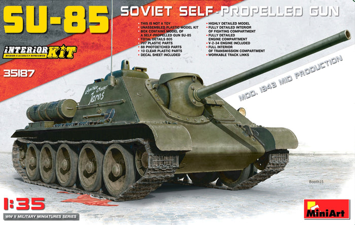1/35  SU-85 MOD.1943 W/INTER.