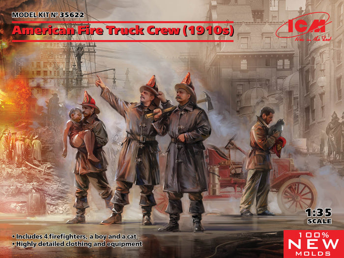1/35 American Fire Truck Crew (1910s)