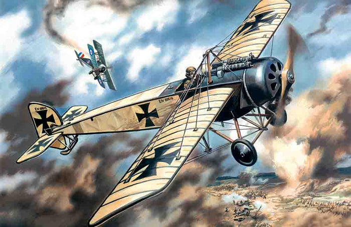 1/72 Pfalz E.IV WWI German Fighter