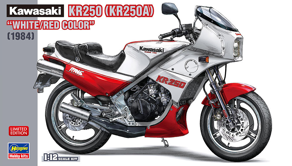 1/12 Kawasaki KR250 "White/Red Color" 1984