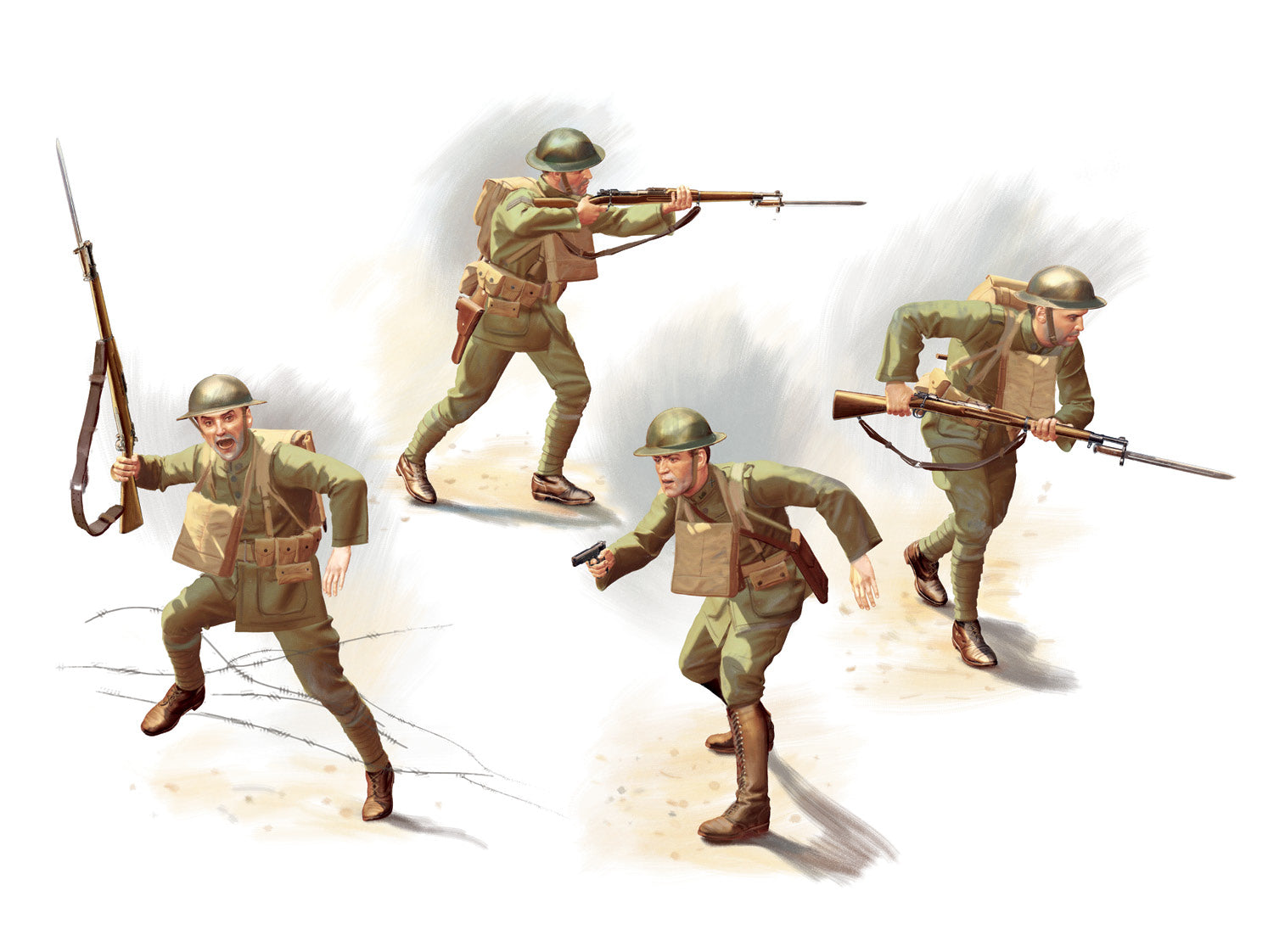 1/35 US Infantry (1918) (4 figures)