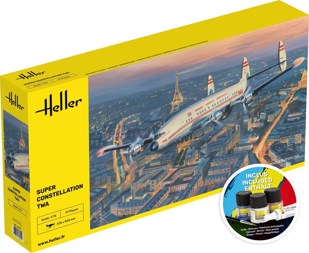 1/72 STARTER KIT Super Constellation TWA