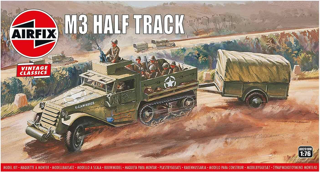 1/76 VINTAGE CLASSIC: M3 Half Track e Ton Trailer