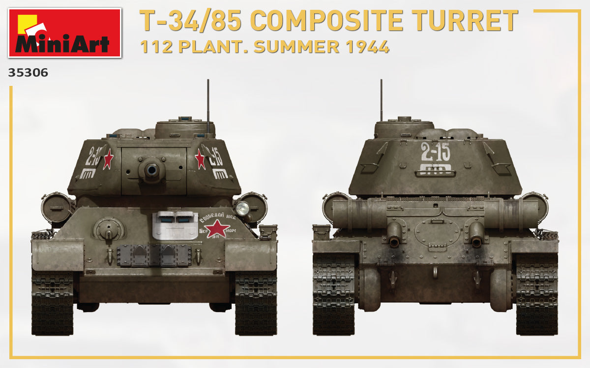 1/35 T-34/85 Composite Turret. 112 Plant. Summer 1944