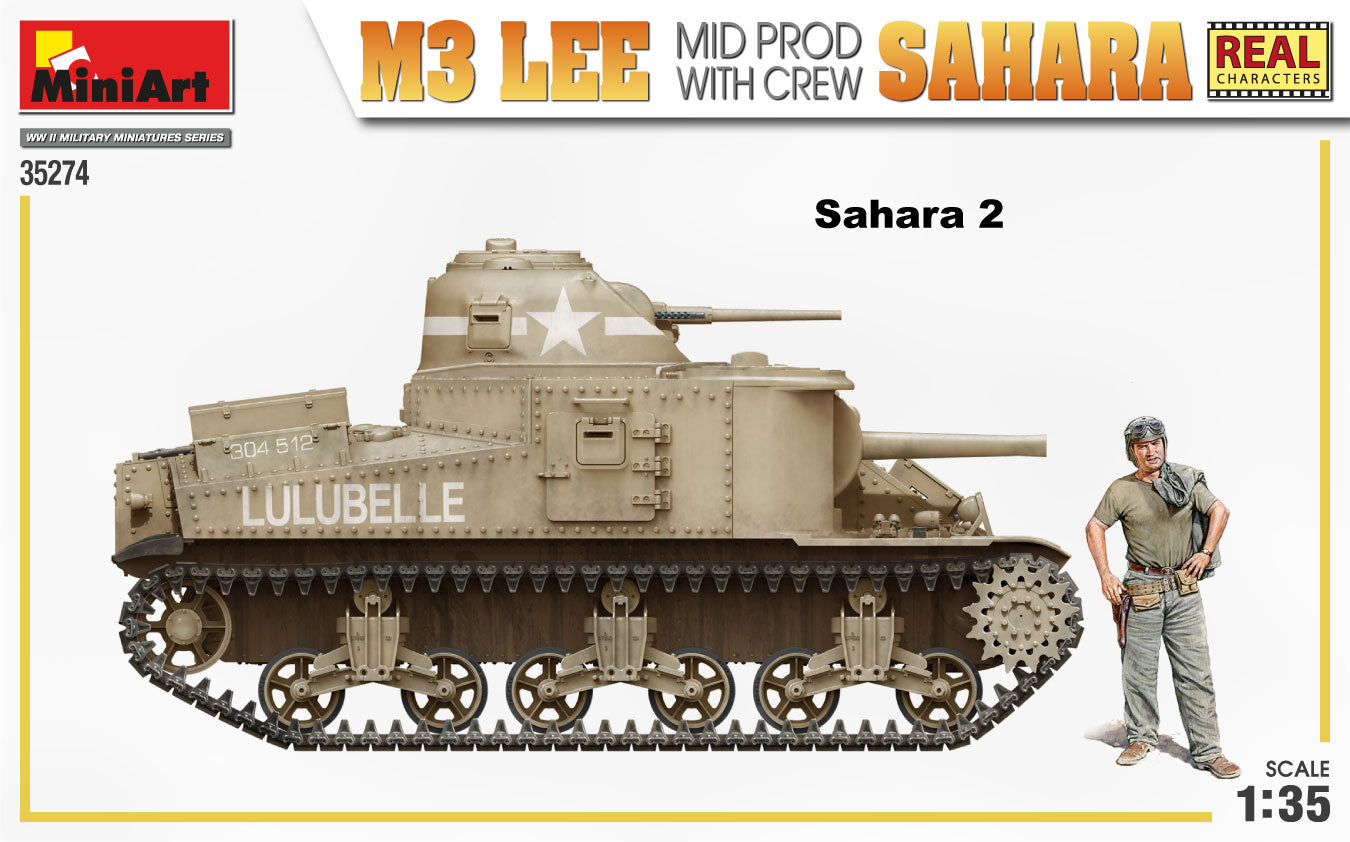 1/35 M3 Lee Mid Prod. Sahara with Crew
