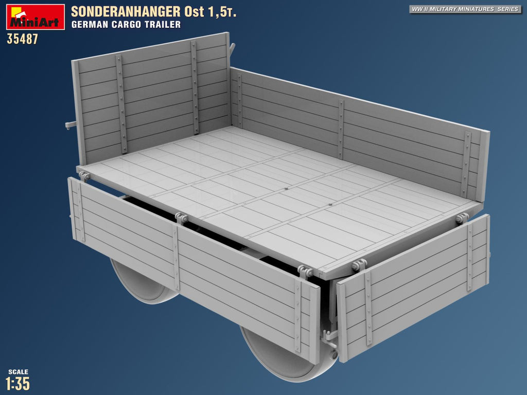 1/35 Sonderanhanger Ost 1,5t. German Cargo Trailer