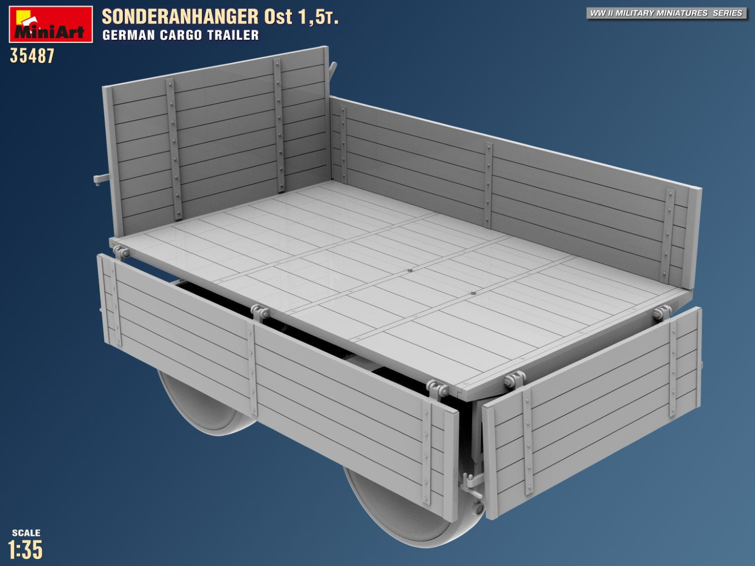 1/35 Sonderanhanger Ost 1,5t. German Cargo Trailer