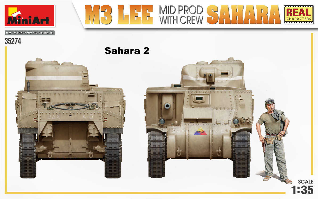 1/35 M3 Lee Mid Prod. Sahara with Crew