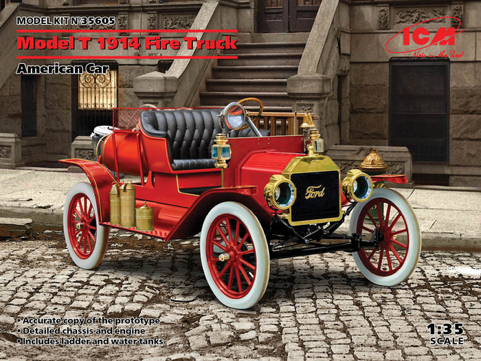 1/35 Model T 1914 Fire Truck American Car