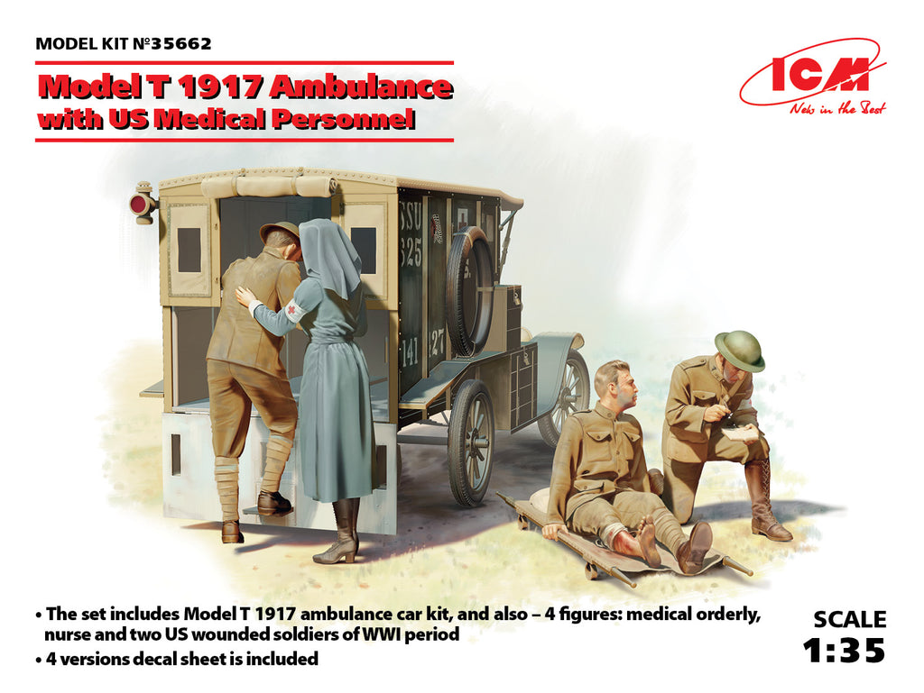 1/35 Model T 1917 Ambulance with US Medical Personnel