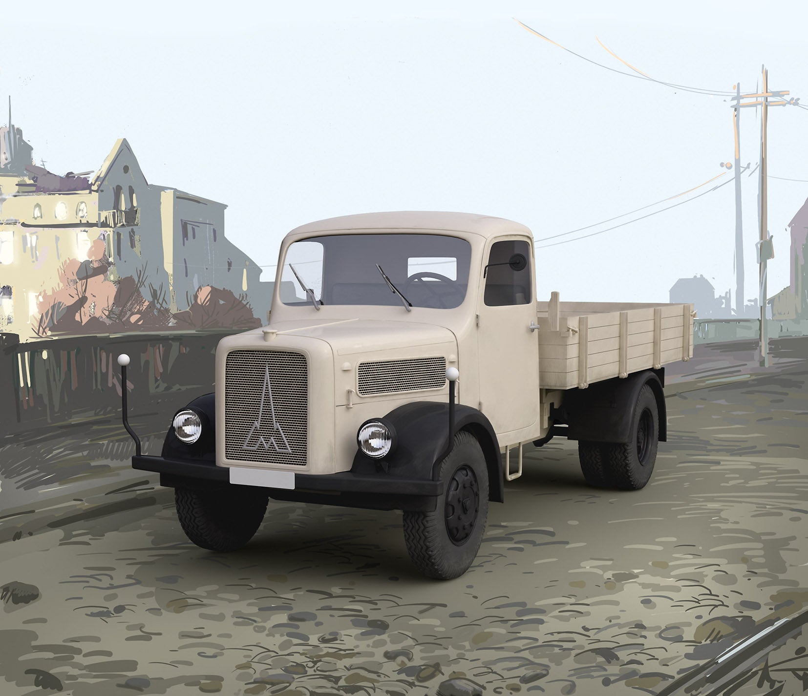 1/35 Magirus S330 German Truck (1949 production) (100% new molds)