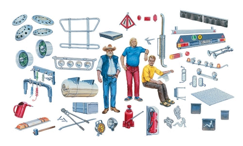 1/24 Truck Accessories for European and U.S. Trucks