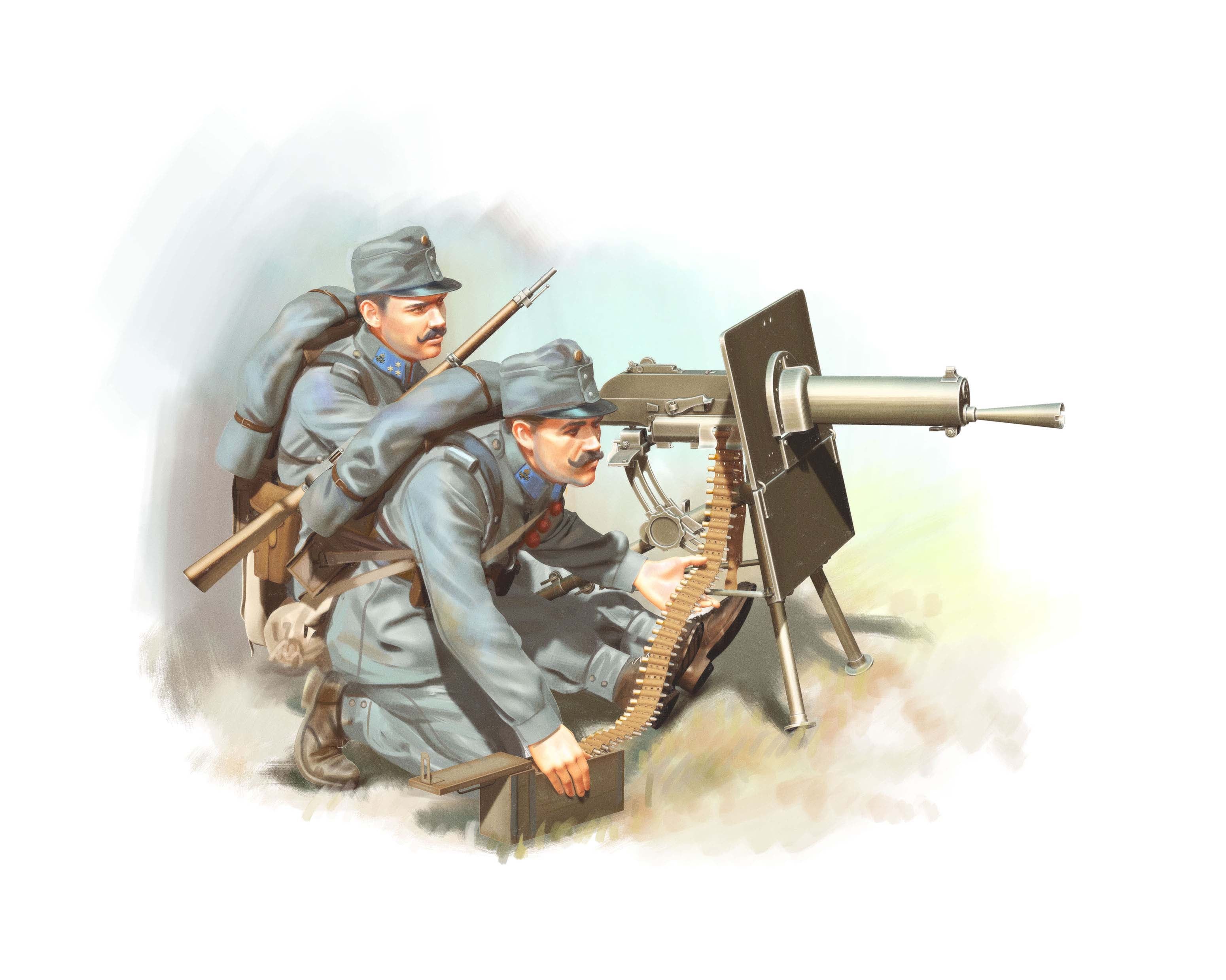 1/35 WWI Austro-Hungarian MG Team (2 figures)