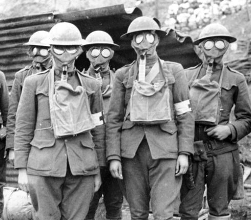 1/35 US Infantry in Gas Masks 19184 figures