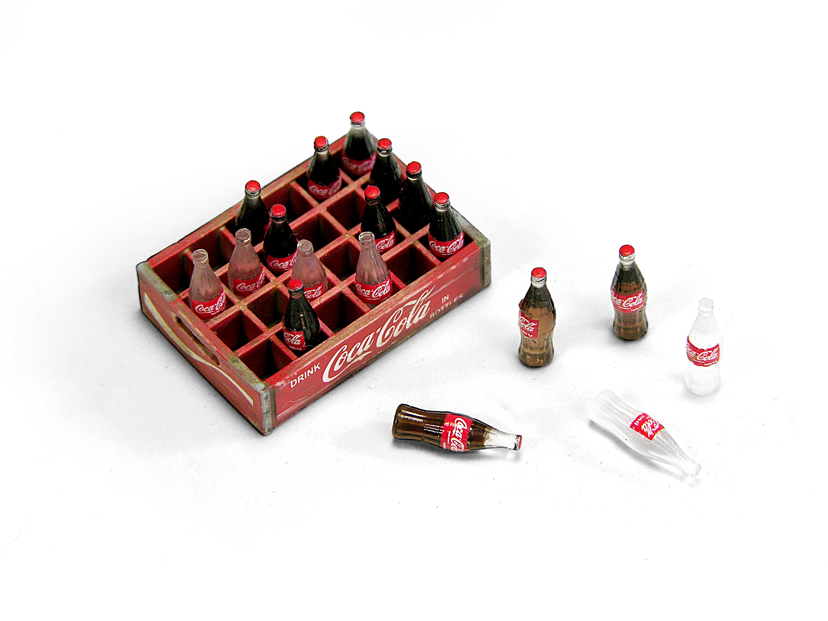 DOOZY! 1/24 1940-1980's WOODEN BOX COCA-COLA BOTTLES