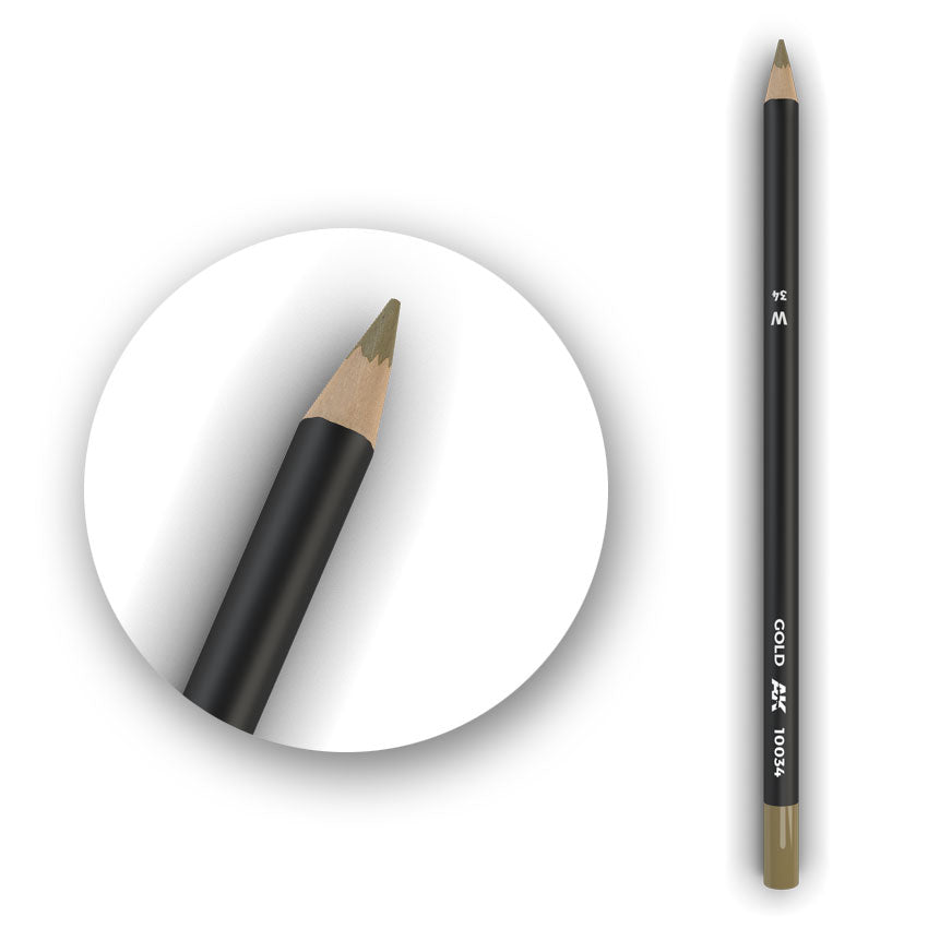 Watercolor Pencil Gold
