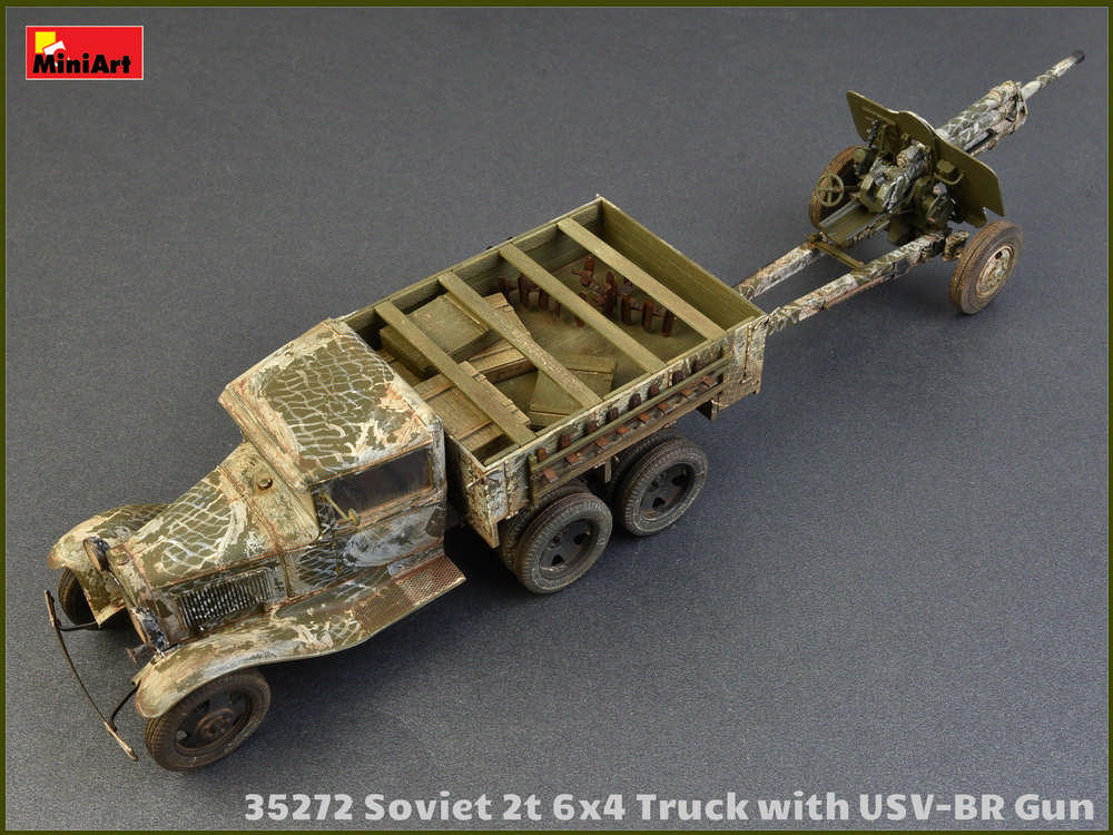 1/35 Soviet 2T 6x4 Truck with 76mm USV-BR Gun