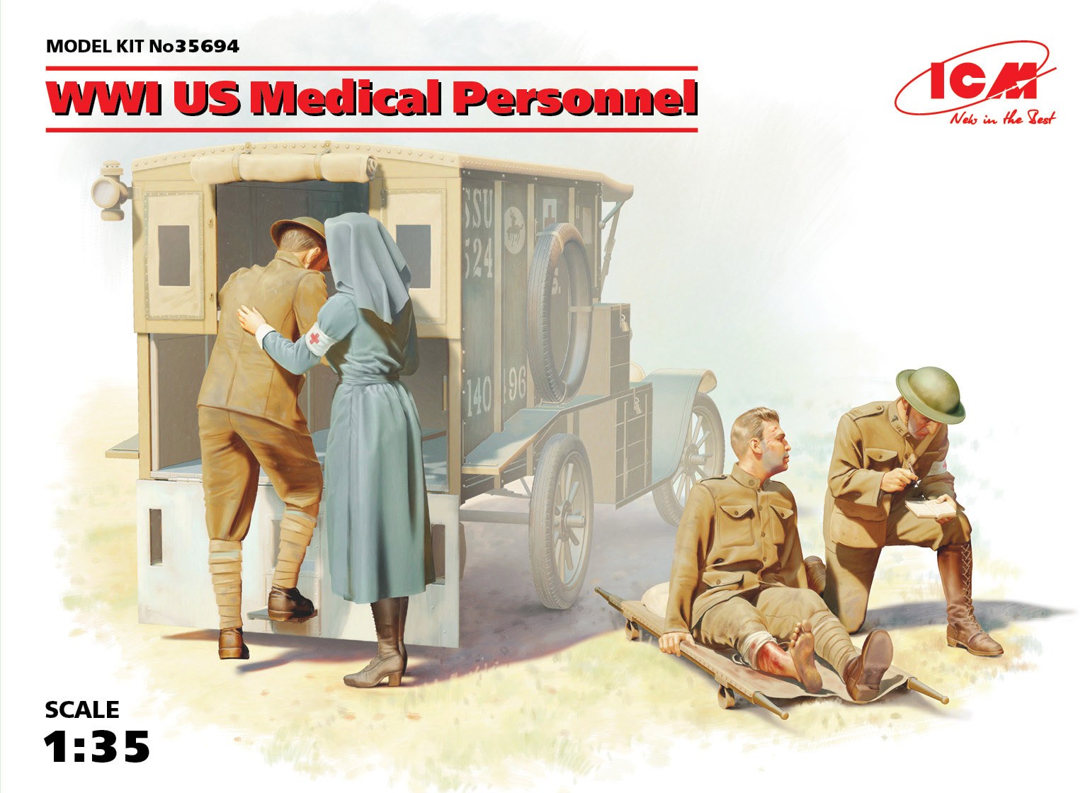 1/35 WWI US Medical Personnel (4 figures)
