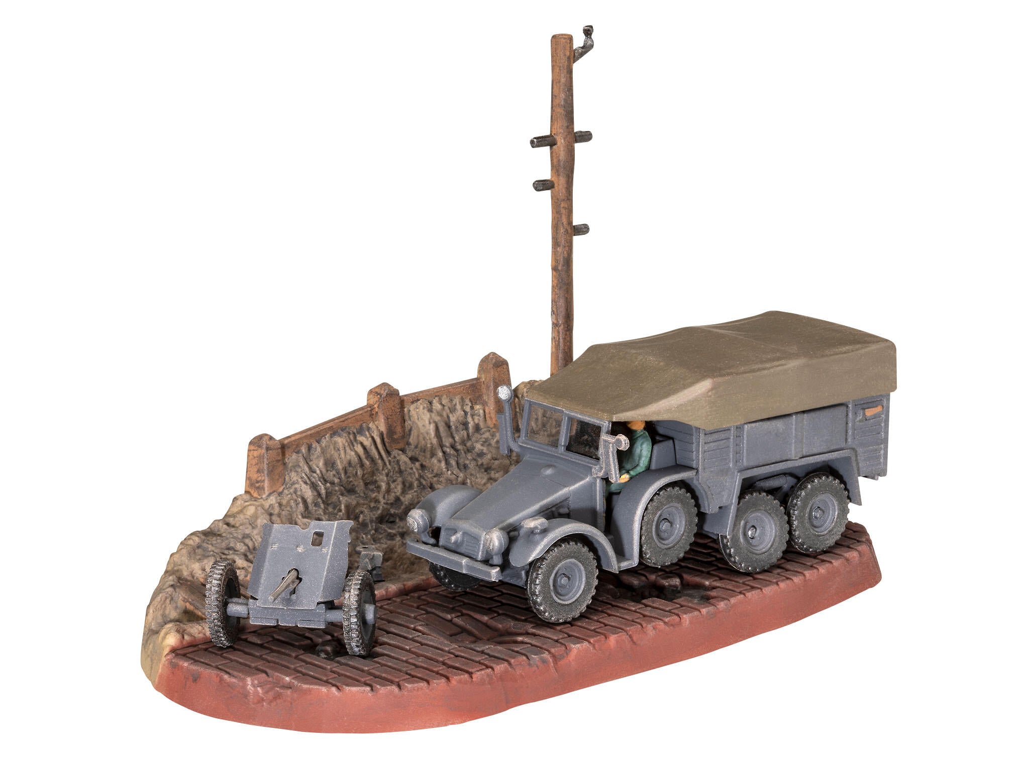 1/76 Krupp Protze KFZ 69 with 3,7cm PaK
