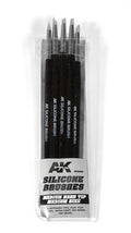 Set of 5 Silicone Brushes Medium Hard Tip Medium