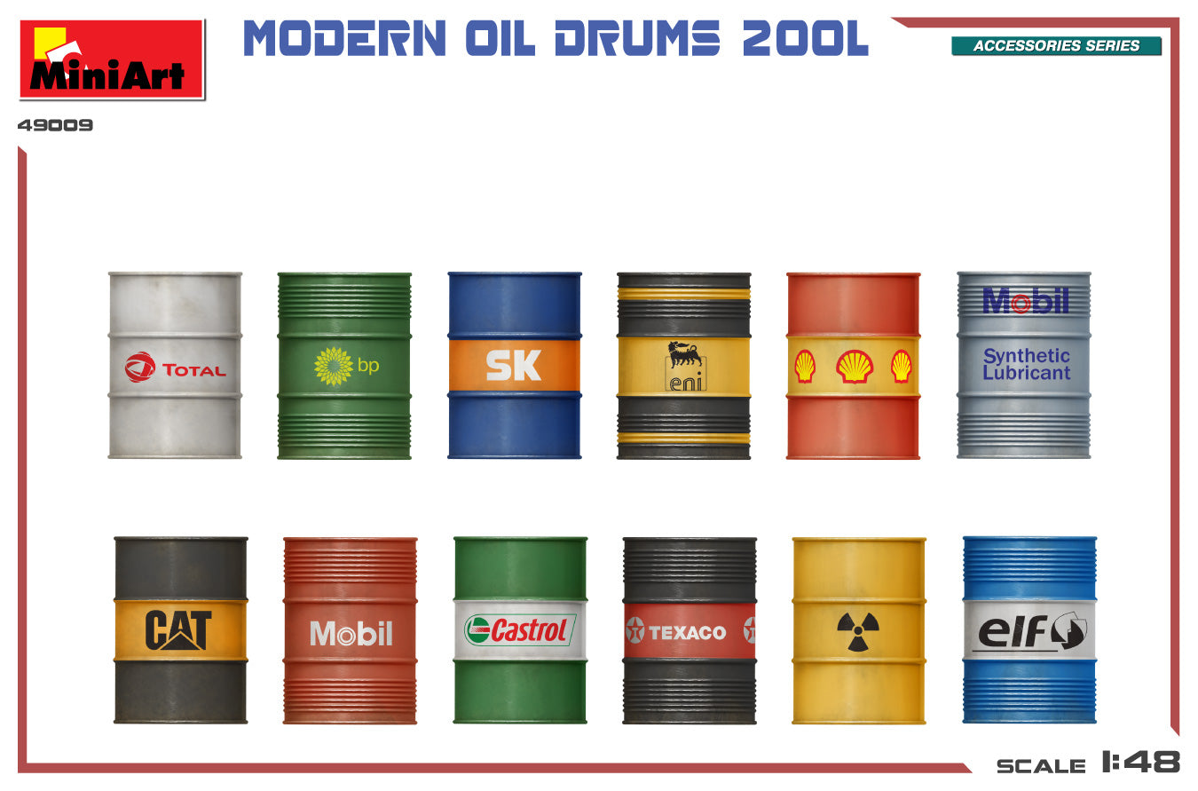 1/48 Modern Oil Drums (200l)