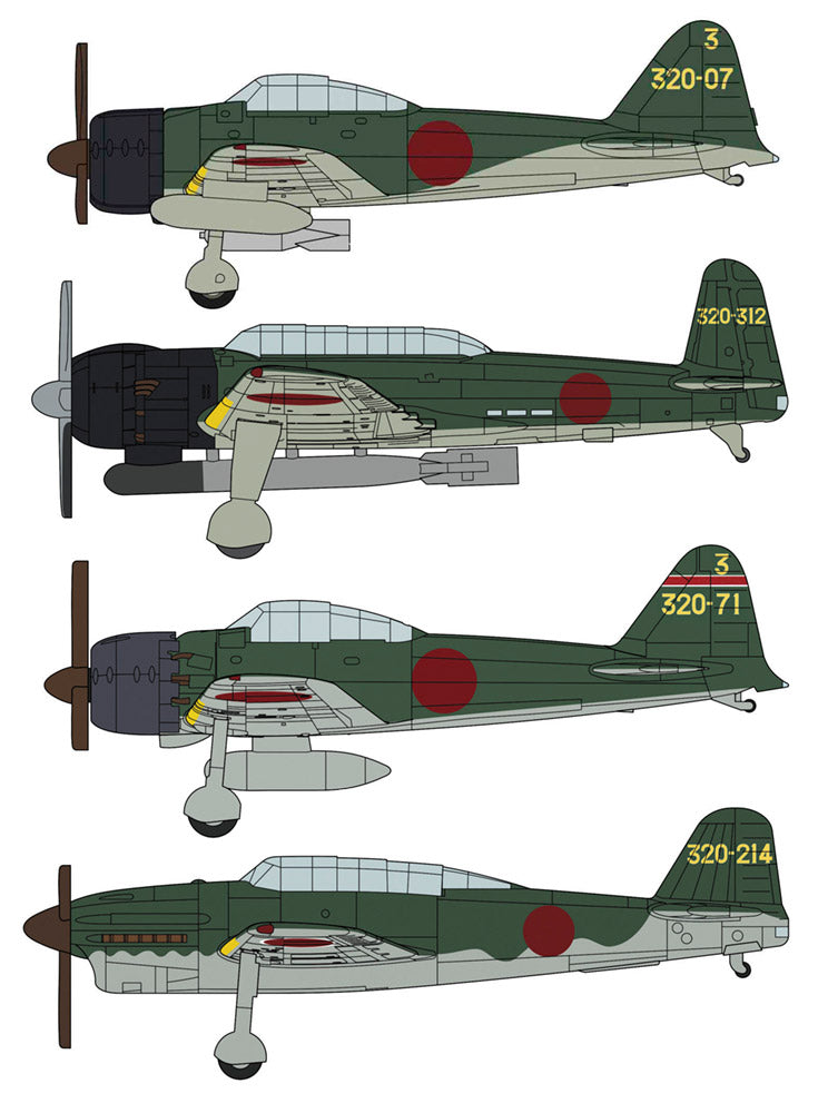 1/350 Japanese Navy Carrier-Based Aircraft Set